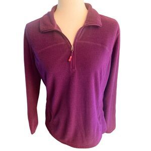 Tangerine Textured Purple Pull On Sweatershirt